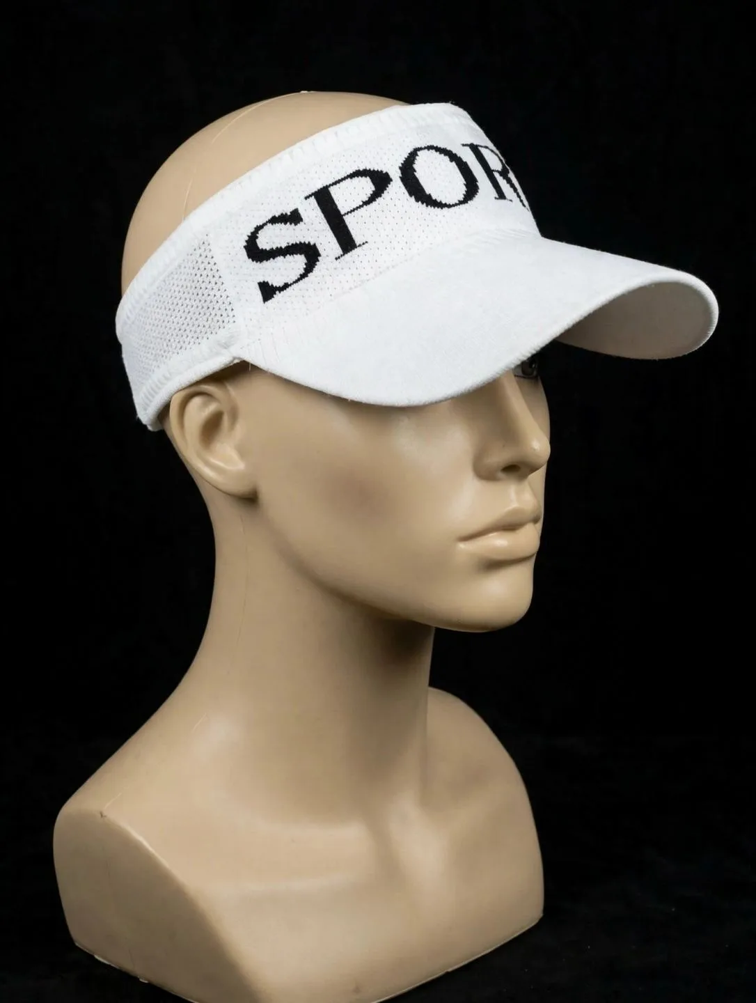 Visière blanche pour le sport et les sorties